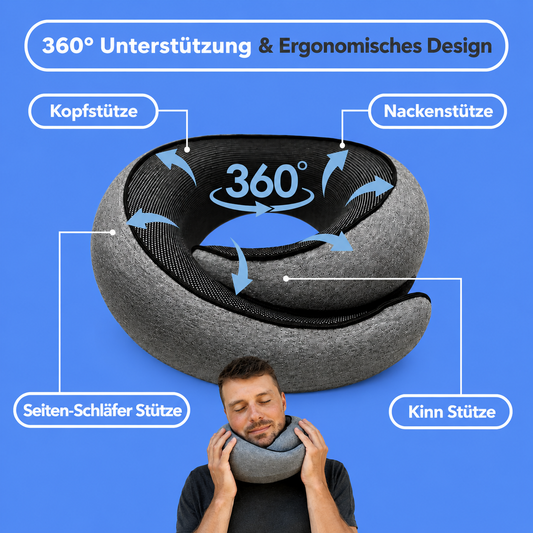 AeroRest 360° ™  Ergonomisches Premium Nackenkissen