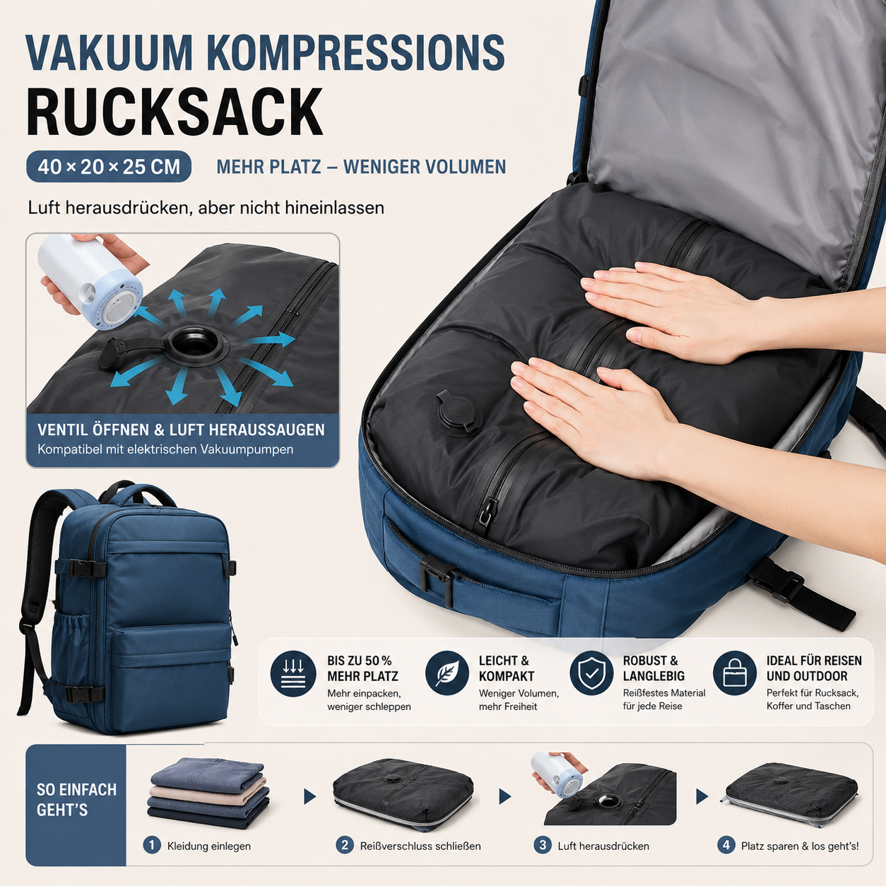 Aeropack Vakuum Luft pumpe
